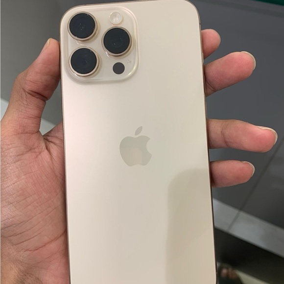 Apple Smartphone with Triple Lens in Cream